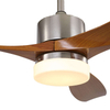 52 Inch Indoor Remote Control Home or Commercial 3 Blades Decorative Ceiling Solid Wood Electric Fans