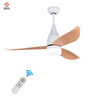 High Quality Decorative Dc Copper Motor Low Noise Remote Control Ceiling Fan with Light