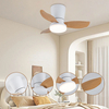 Modern 24-inch Ceiling Fan With Led Lamp and Remote Control New Abs Body for Living Room