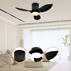 Nordic Modern Smart Remote Flush Mount Ceiling Fan Bedroom Inverter Ceiling Fan with Light