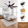 Home Appliances Bed Room New 6 Blade 6 SpeedCeiling Light Fan 54 Inch Energy Efficient Led Lamp