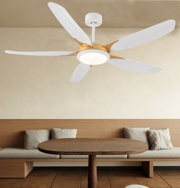 Smart Home Modern 52 Inches Ceiling Fan Led 5 Speed Ceiling Fans with Light