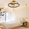 Decorative Invisible Luxury 42 Inch Invisible Fan Light Led Ceiling Lamp with Fan for Bedroom