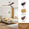 Chinese Pendant Lighting Remote 6speedControl Ceiling Fan for Kitchen with Integrated Retro Light