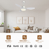 Chinese Wooden Ceil Fan Energy Saving Electric Ac Dc 52 Inch Ceiling Fan With Light Led Cct