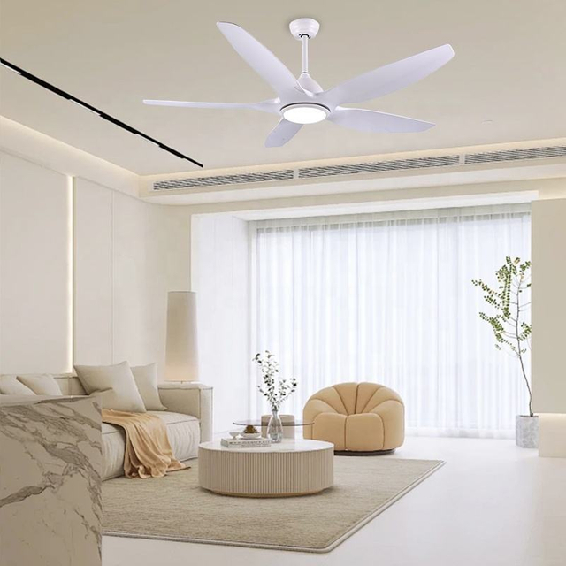 Modern Indoor Led Dimmable Ceiling Fan Lamp White Light with Led Light and Remote Control