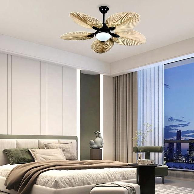Oem Reasonable Price Decorative Remote Control Rgb Led Ceiling Fan with Chandelier for Bedrooms