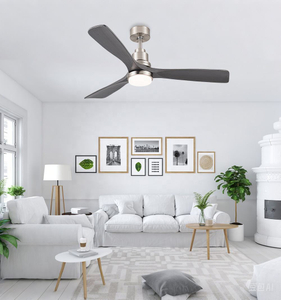 Traditional Style Bedroom Smart Remote Control Fan Light Ceiling Wooden Led Ceiling Fans with Lamp