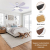 Nordic Simple Style 3 Color Light Adjustable Decoration Led Ceiling Fan with Light