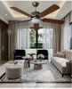 Top Selling Product Metal Body Collocation Frequency Conversion Remote Control LED Ceiling Fan