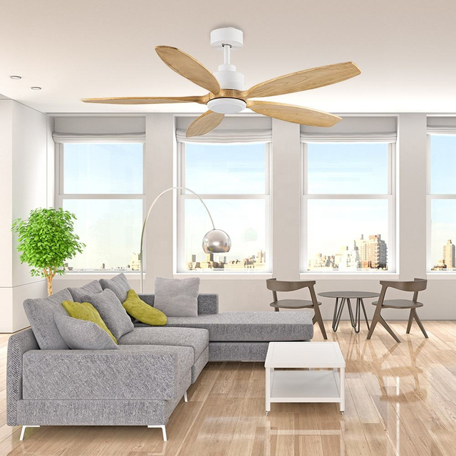 China Dc Ceiling Fan Electric Residential Smart Remote Control Ceiling Fan for Home Decoration