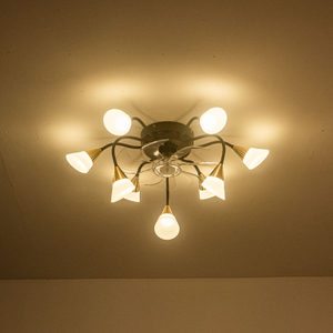 Zhongshan Supplier Creative New Models Bedroom Fan Lamp Ceiling Fan Light Modern Led Lighting Cieling Fan Ventilateur Magasin
