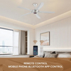 Suppliers Ceiling Fan High Speed 5 ABS Blades Modern Living Room Remote Control Ceiling Fan