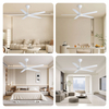Best Industrial Electric Metal Ceiling Fans Product Big White Ceiling Fan Product With High Quality 56 Inches