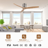 52 Inches Fancy Ceiling Fan With Lights 6 Speed Ceiling Fan With Remote Noiseless Ceiling Fan Wooden Remote Control
