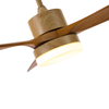 Vintage Style Ceiling Fan Solid Wood Blades Decorative Natural Wind Ceiling Fan Lighting