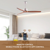 China Wholesale Beautiful Commercial Original Soild Wood Ceiling Fans 52'' Fan Living Room