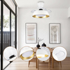 New Led Ceiling Mounted Fan Lamp Living Room Bedroom Retractable Ceiling Fan Light with Remote