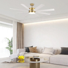 Modern Simple Style Smart 8 Blades 65inch Dc Ceiling Lamp and Fan with Light and Remote Control