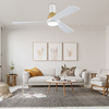 Wholesale Modern White Nordic Dc Fan Lamp Energy Efficiency 52" Led Ceiling Fan with Lights
