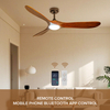 56-inch Ceiling Fan Light Control 3 Blades Dimmable Led Lighting Energy Efficient