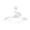 High Quality Indoor Smart Regularly Timeable White Ceiling Retractable Fans with Light Wifi