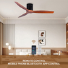 Best Ceiling Fan Brand Solid Wooden Blades Remote Control Ceiling Fan No Lights With Remote Control