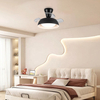 Small Room Celling Fan Restractanle Invisibility Lamp Head Type Ceiling Fan With Light Led
