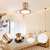 Smart Retractable Invisible Electric Fan Light Remote Control Led Ceiling Fan with Lighting