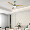 Design Modern 52 Inch Celling Fan Wooden Blades Led Ceiling Fans with Light and Remote Control