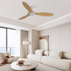 Chinese Simple Mute Low Noise Smart Remote Control 3 Blades 52 Inch Ceiling Fan for Bedroom
