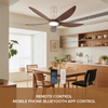Ceiling Fan 56 Inches Power Saving 35W High Speed Airflow BLDC Ceiling Fan with Remote