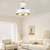 Smart Plastic Small Size 26inch Led Ceiling Light with Invisible Ceiling Fan for Small Spaces