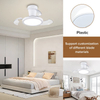 Design Modern Smart Remote Control LED Ceiling Fan Decorated Lights with Retractable Blades