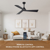 New Design Low Price Smart Ac Dc Bldc Inverter Fan 3 Blade 35 Watt 52" Ceiling Fans No Light