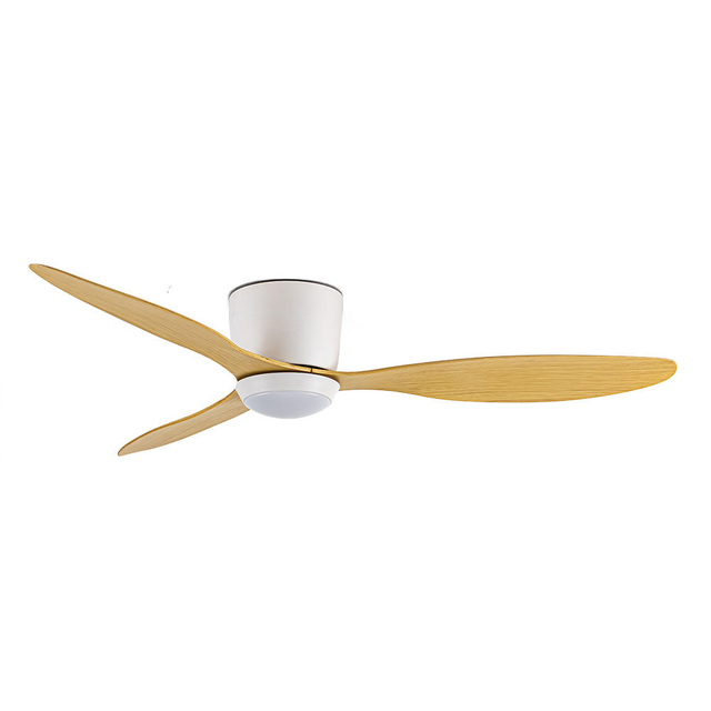 Energy Conservation Ceiling Fan 52 Inch Wooden 3 Blades Forward Reverse Fan Light