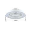 Control Ideal Living Room Bedroom Popular Plastic Bladeless Round Fan Ceiling 42 Inch Fan Light