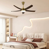 Led Modern Decorative Ceiling Fan and Light Smart Wifi Ceiling Lamps with Fan for Living Room