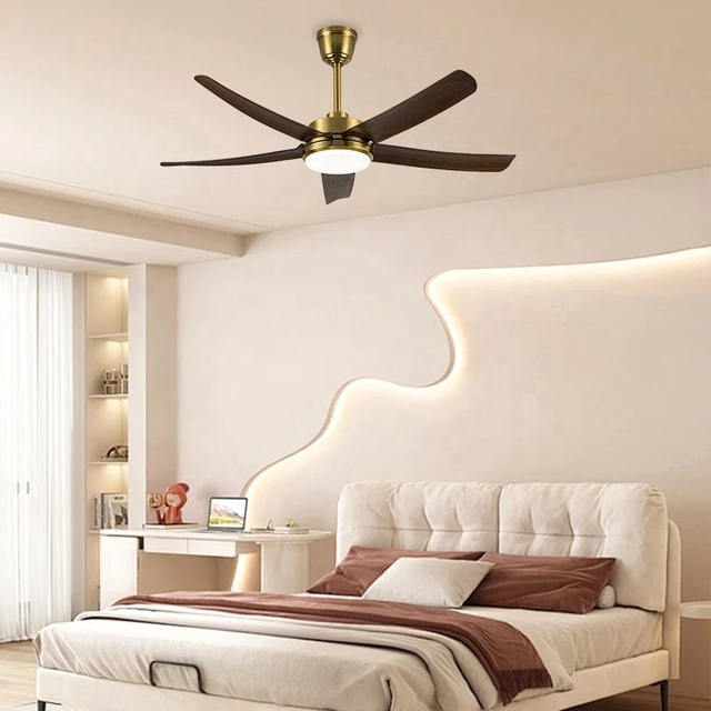 Led Modern Decorative Ceiling Fan and Light Smart Wifi Ceiling Lamps with Fan for Living Room