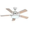 52inch Original Wood Grain Fan Remote Control Low Noise Led Ceiling Fan Light