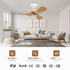 2025 Wholesale Lighting Fan Antique Style Decorative Wooden Bluetooth Ceiling Fan Lamp with Led Light