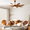 Traditional Style Living Room Led Lamp 60 Inch Ceiling Fans with Remote Control and Light Led
