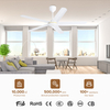 Best Industrial Electric Metal Ceiling Fans Product Big White Ceiling Fan Product With High Quality 56 Inches