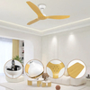 High Quality Designer Energy Saving bluetooth Plywood Blades 52inch Ceiling Fan Without Light