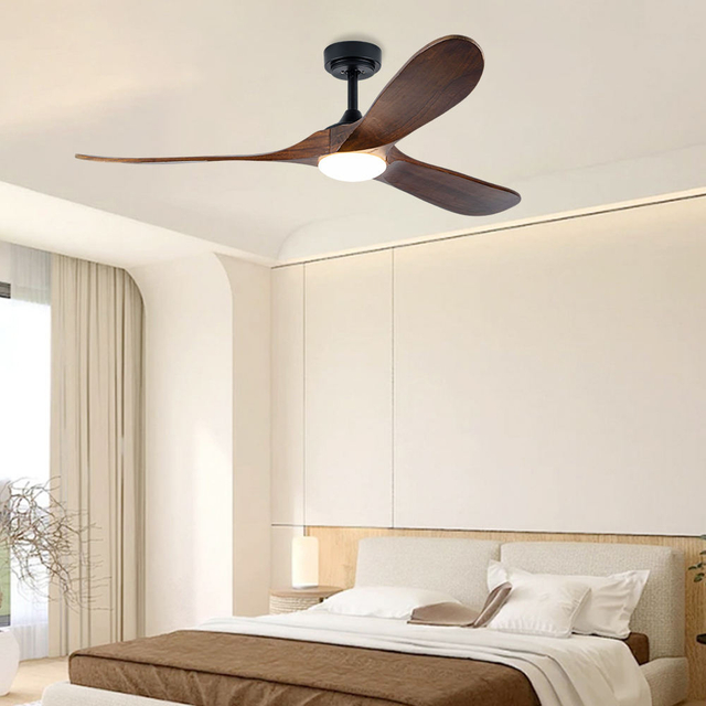 56-inch Ceiling Fan Light Control 3 Blades Dimmable Led Lighting Energy Efficient