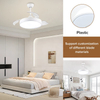 High Quality Indoor Smart Regularly Timeable White Ceiling Retractable Fans with Light Wifi