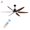54 Inch DC Motor High Airflow Remote Control Led Smart Fan Low Noise Ceiling Fan Light