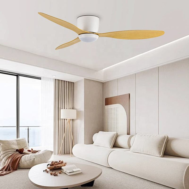 220v Led Ceiling Fans Lamp 52 Inch Wifi Ceiling Light with Remote Control for bar Restaurants