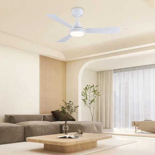 Indoor Dining Room Remote Control Light 42inch Intelligent Voice Led Ceiling Fan with Light