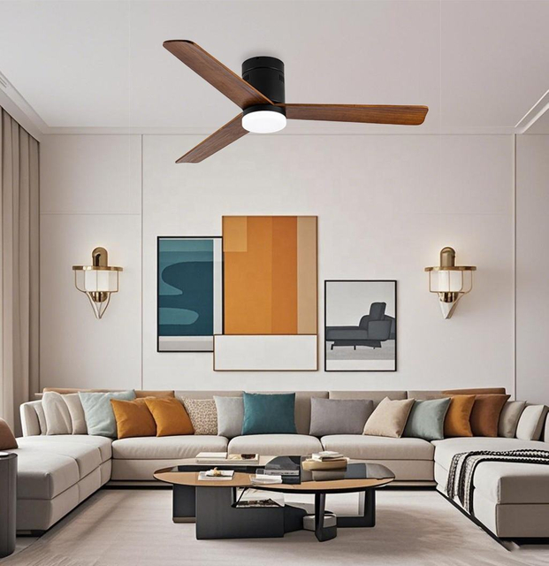 Led Lamp Bldc Motor Light Fan Lamp Led Ceiling Fan with Lighting and Remove Control for Kitchen